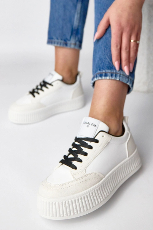 Zapatillas deportivas blanco-negro...