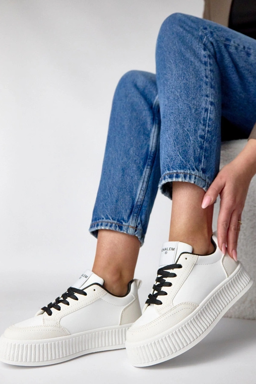 Zapatillas deportivas blanco-negro...