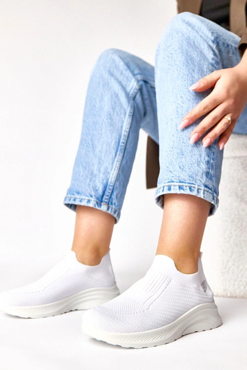Zapatillas deportivas de tela blancas Gaia