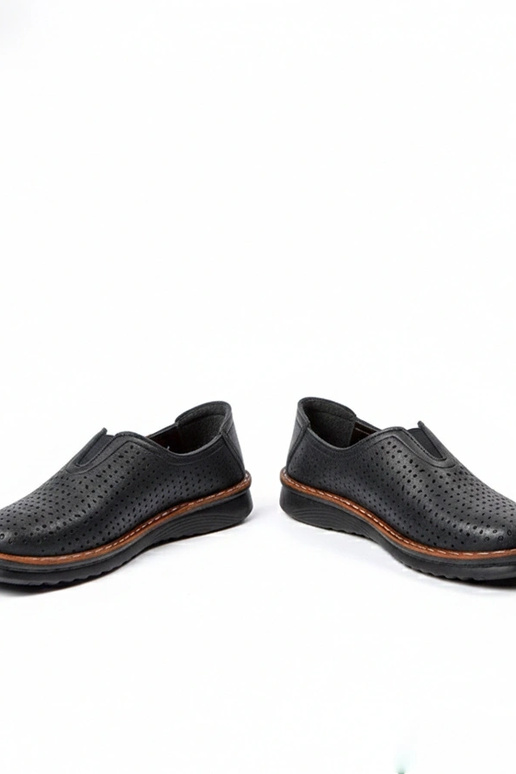 Botines calados negros Rosa