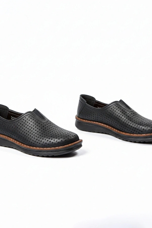 Botines calados negros Rosa