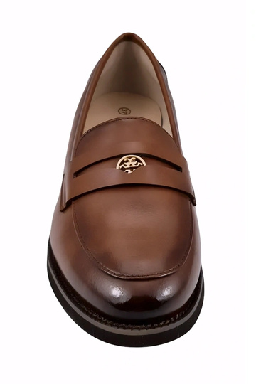 Mocasines de cuero marrones...