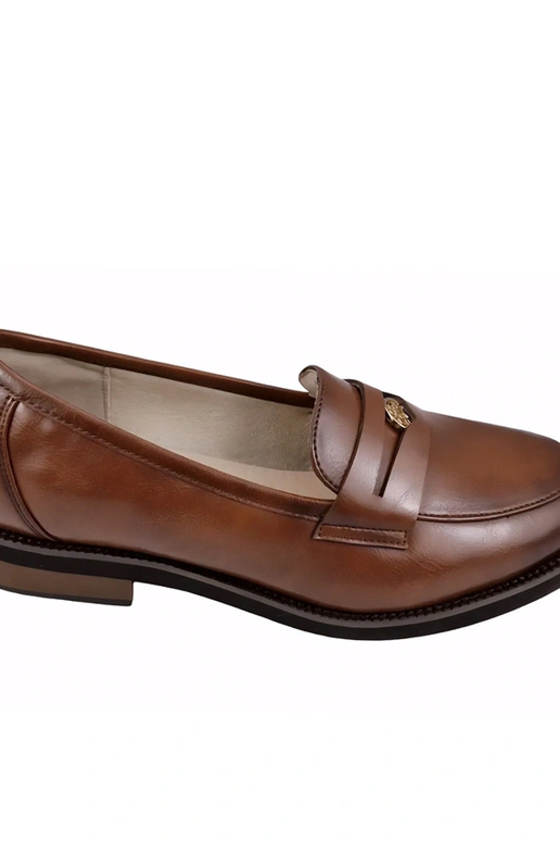 Mocasines de cuero marrones con...