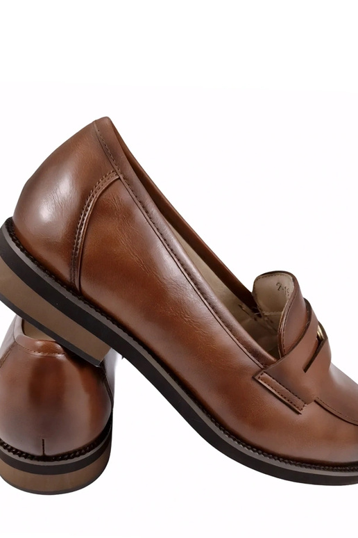 Mocasines de cuero marrones con...