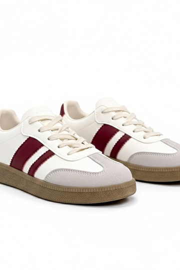 Zapatillas deportivas crema de uso diario con plataforma Thérèse