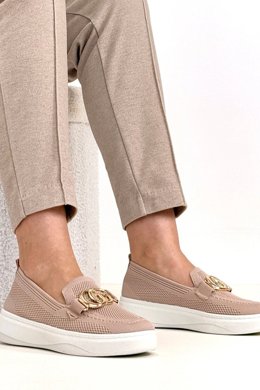 Zapatillas deportivas de tela rosas...