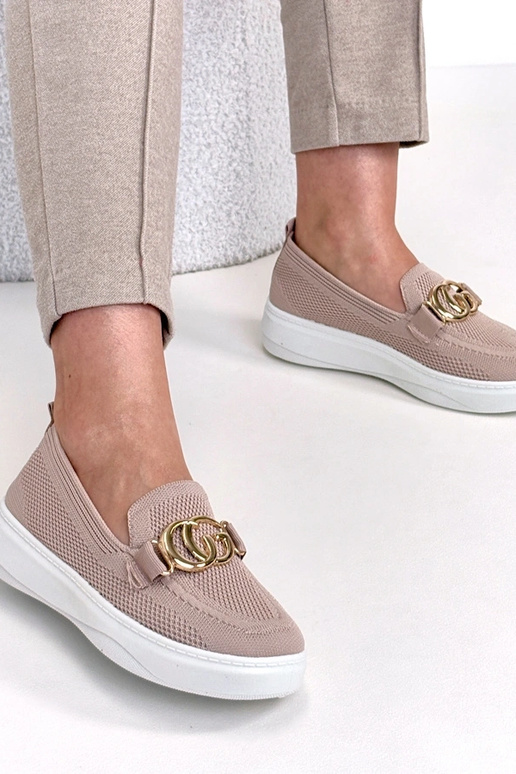 Zapatillas deportivas de tela rosas...