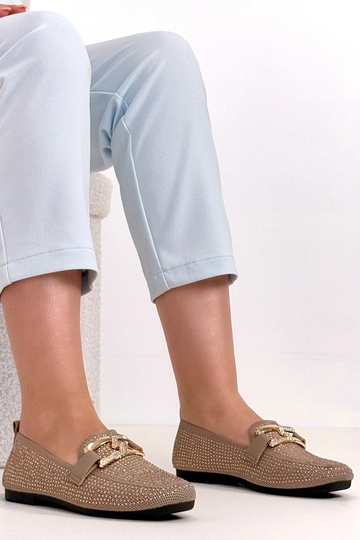 Mocasines marrones decorados con circonitas Penelope
