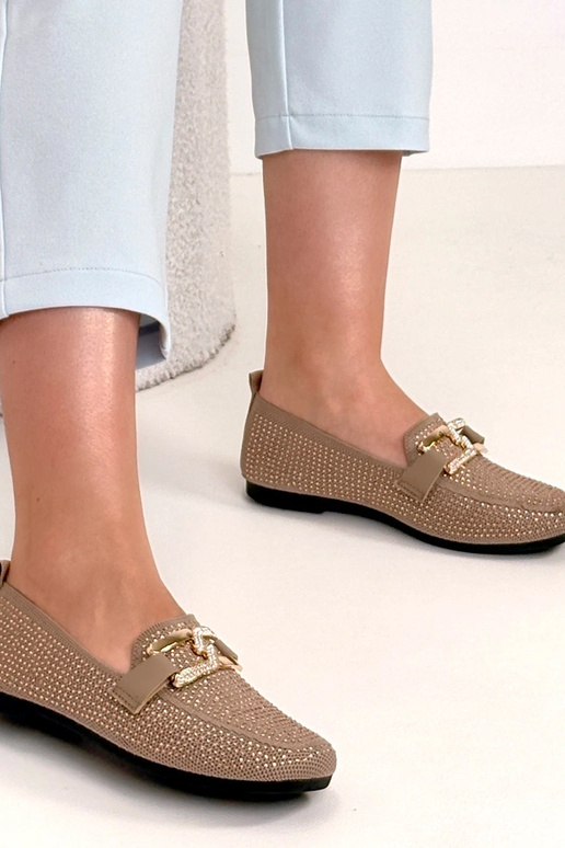 Mocasines marrones decorados con...