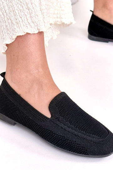 Mocasines negros de tela Addison 2
