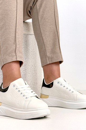 Zapatillas blancas con cordones Peyton