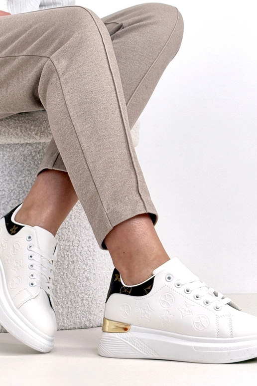 Zapatillas blancas con cordones Peyton