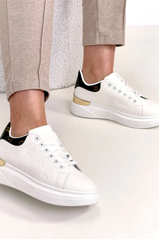 Zapatillas blancas con cordones Peyton