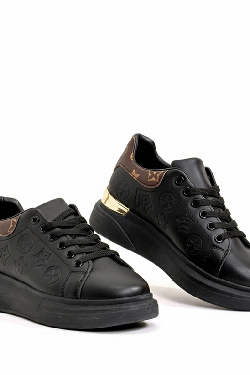 Zapatillas negras con cordones Peyton