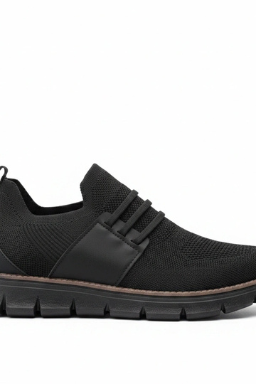 Zapatillas deportivas negras para hombre sin cordones Ethan