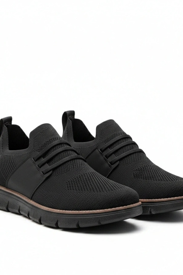 Zapatillas deportivas negras para hombre sin cordones Ethan 2