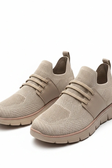Zapatillas deportivas color arena oscuro para hombre sin cordones Ethan 2