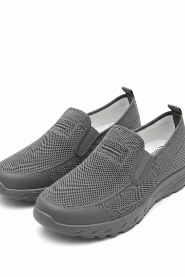 Zapatillas deportivas grises para hombre sin cordones Sebastian