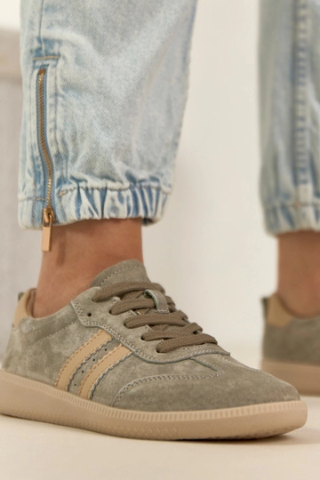 Zapatillas deportivas de cuero caqui Filippo 2