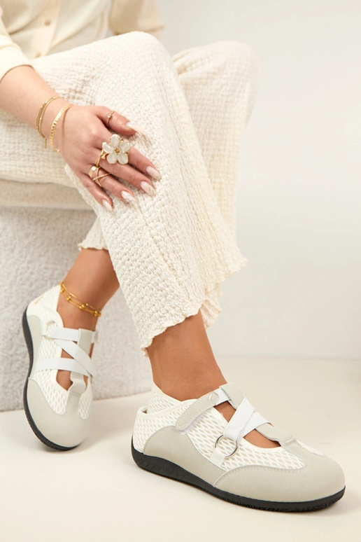 Bailarinas de estilo deportivo gris...