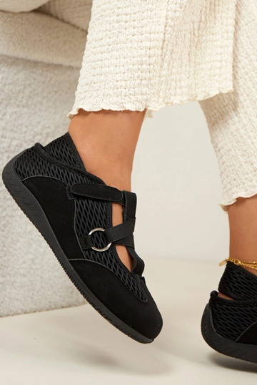 Bailarinas de estilo deportivo negro Vesper 2