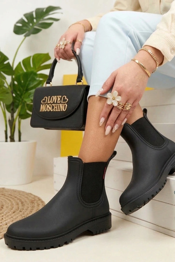 Botas de goma negras Alba