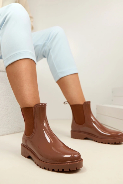 Botas de goma marrones Alba