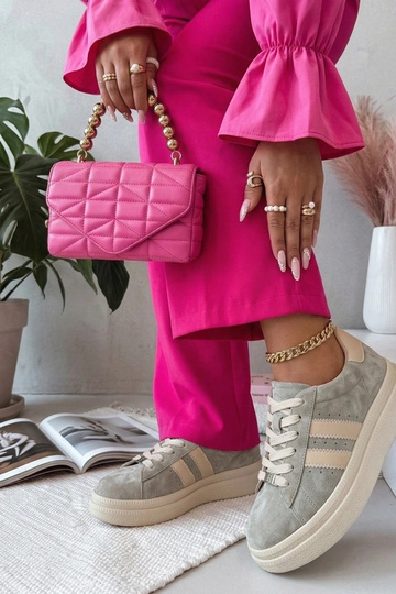 Zapatos de piel gris con... 2