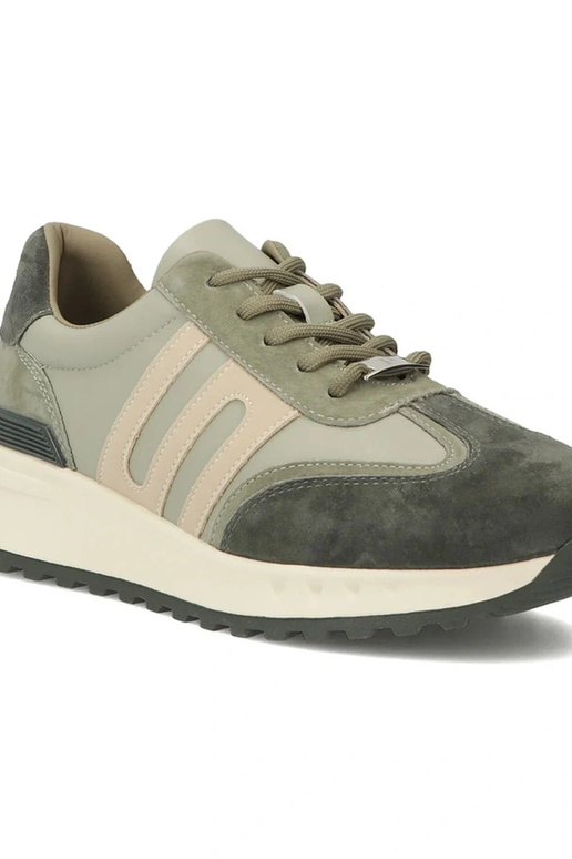 Zapatos de piel verdes con plataforma...