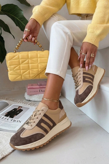 Zapatos de piel marrones con plataforma Filippo