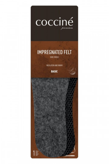 Plantillas de fieltro Coccine impregnadas para tallas grandes 47-50