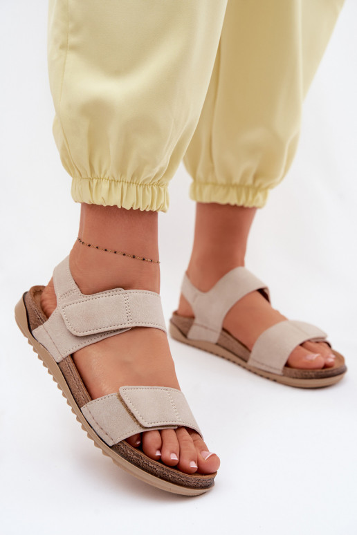 Sandalias de mujer Inblu AA000070 beige