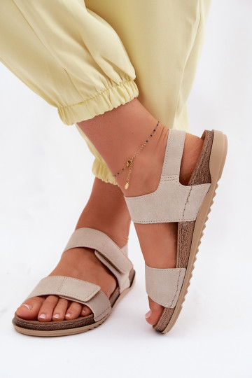 Sandalias de mujer Inblu AA000070 beige 2