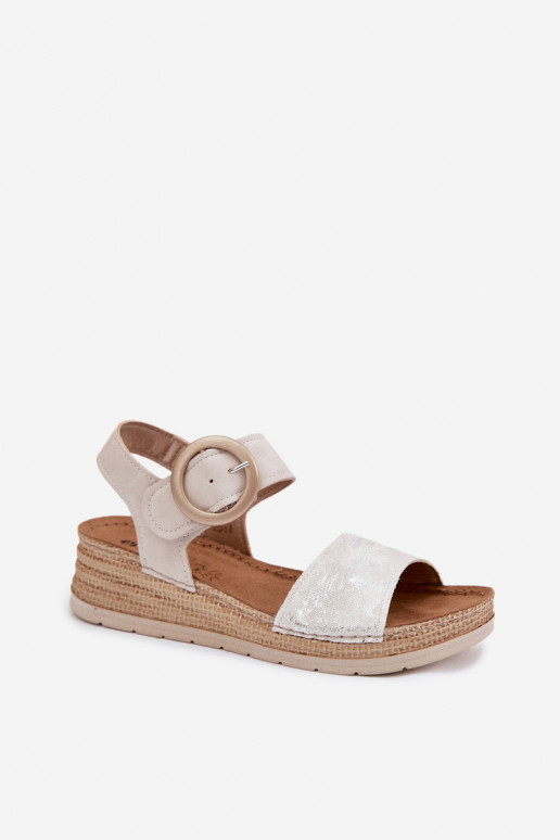 Sandalias de mujer Inblu RV000013 beige