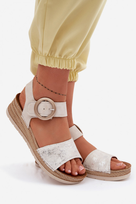 Sandalias de mujer Inblu RV000013 beige