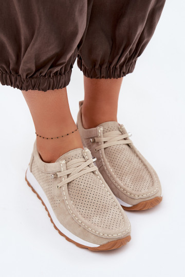 zapatos FemeninoActivadoturalnego de gamuzau beige Amela