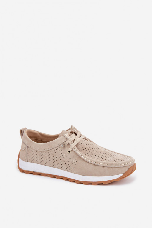 zapatos FemeninoActivadoturalnego de gamuzau beige Amela