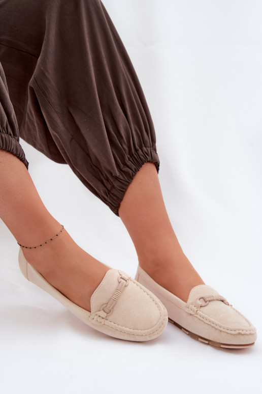 Mocasines apartamento de mujeres beige Olisa