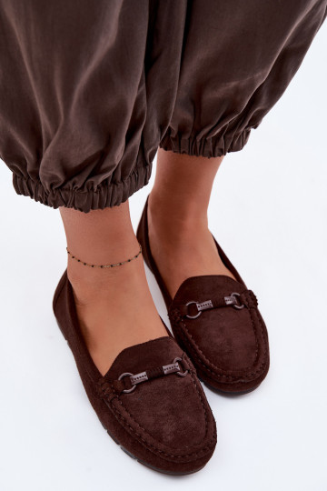 Mocasines para mujer color chocolate Olisa
