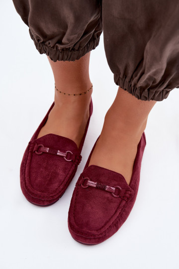 Mocasines para mujer color burdeos Olisa