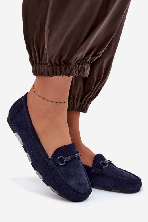 Mocasines apartamento de mujeres azul oscuro Olisa