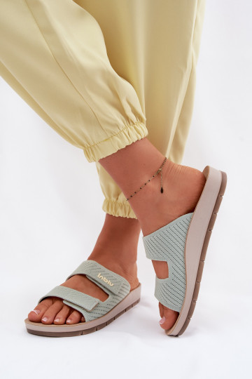 Chanclas de mujer INBLU AG000015 de color verde