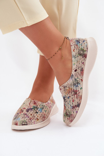 Zapatos de mujer de ante perforados Eliva en varios colores