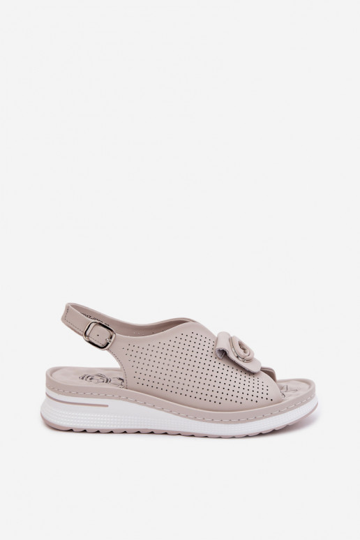 Sandalias de mujer Femenino Con decoraciones Detalem color gris Deliva
