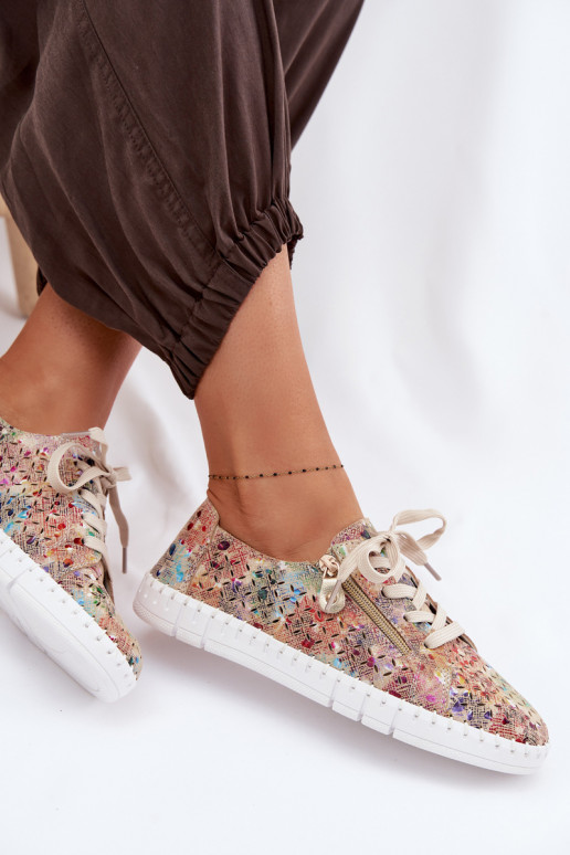 con elementos calados zapatosActivadoturalnego de gamuzau Colores diferentes Kamelia