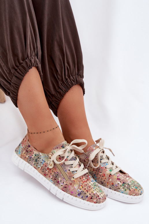 con elementos calados zapatosActivadoturalnego de gamuzau Colores diferentes Kamelia