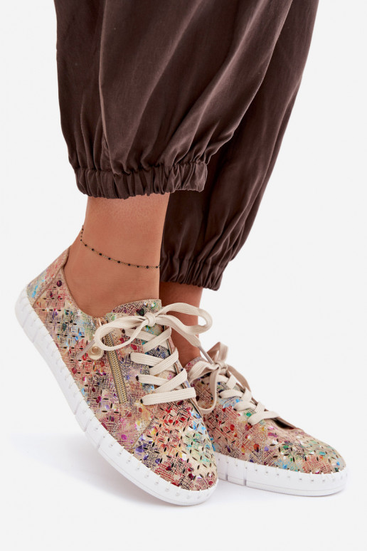 con elementos calados zapatosActivadoturalnego de gamuzau Colores diferentes Kamelia