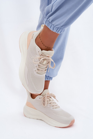 Zapatillas deportivas de mujer con plataforma Gelirae color arena