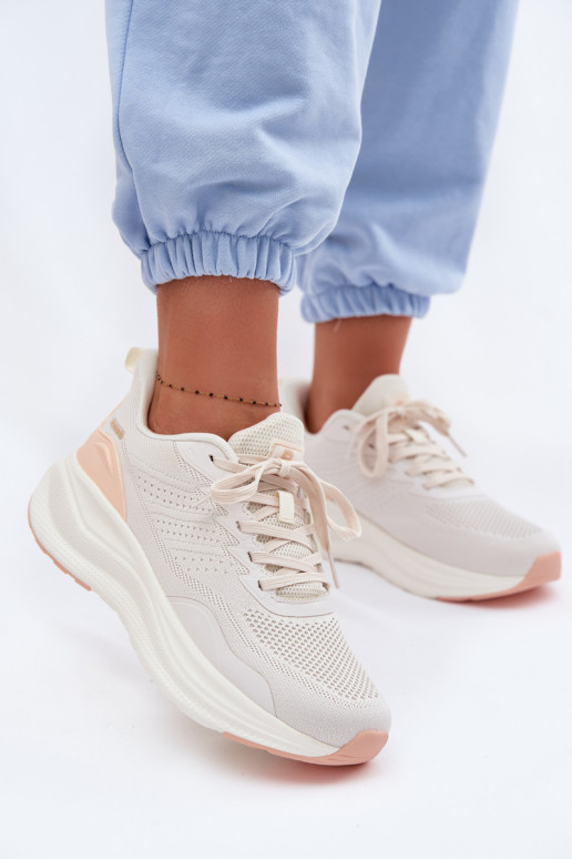 zapatillas Femenino con una plataforma beige Gelirae