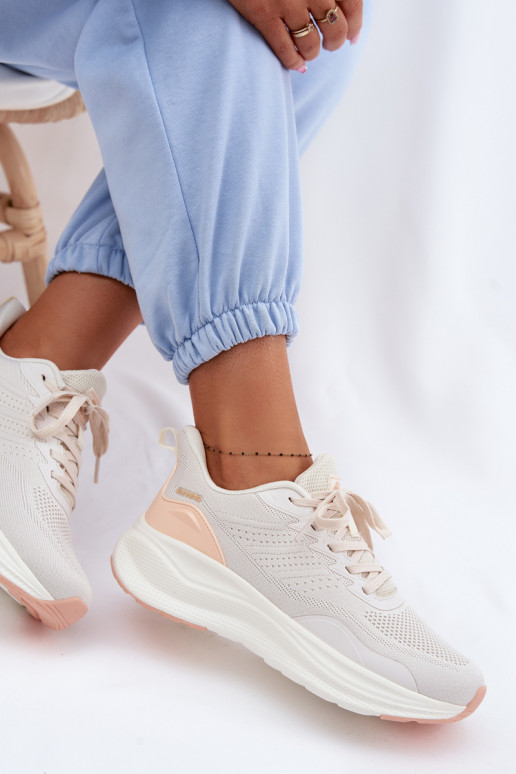 zapatillas Femenino con una plataforma beige Gelirae